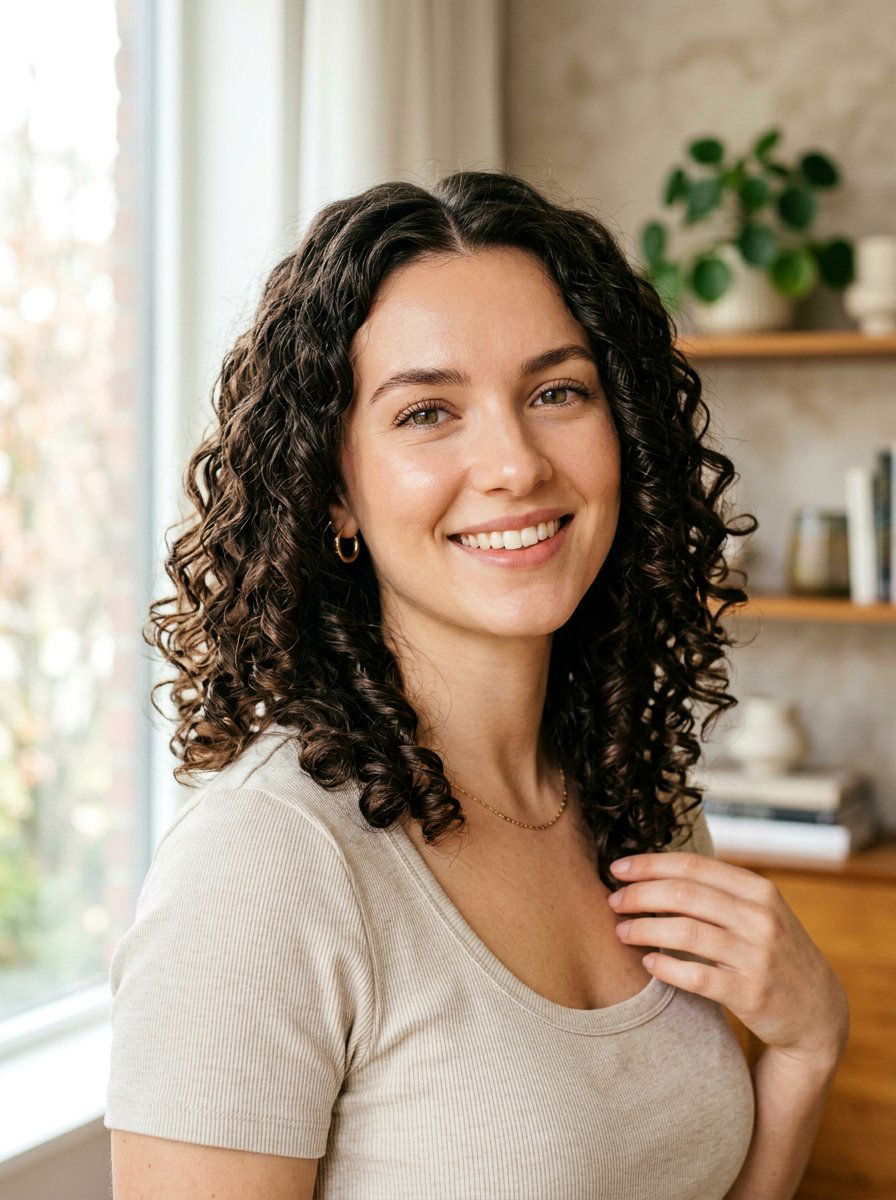 20 Flattering Shoulder Length Haircut Styles With A Center Part