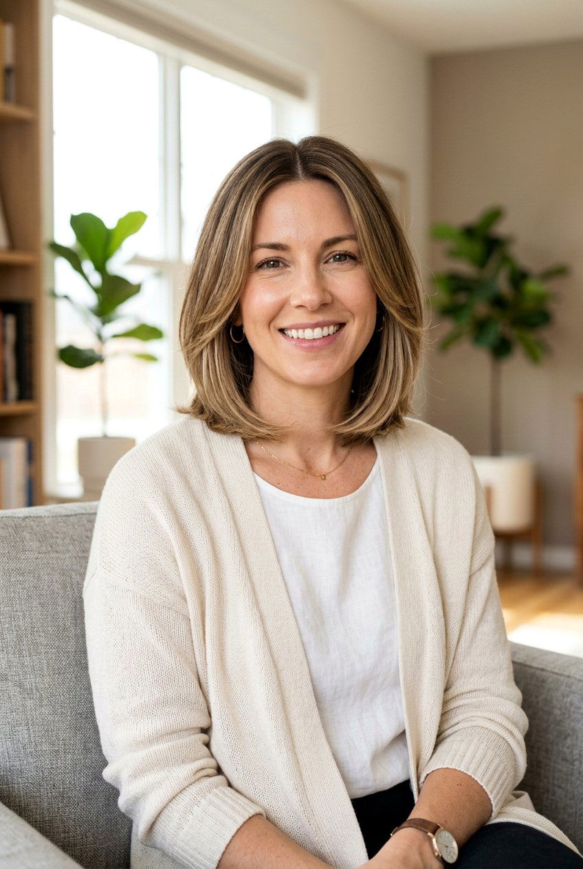 Shoulder Length Mom Bob Middle Part - 20 mom bob haircut with middle part - 20 mom bob haircut with middle part