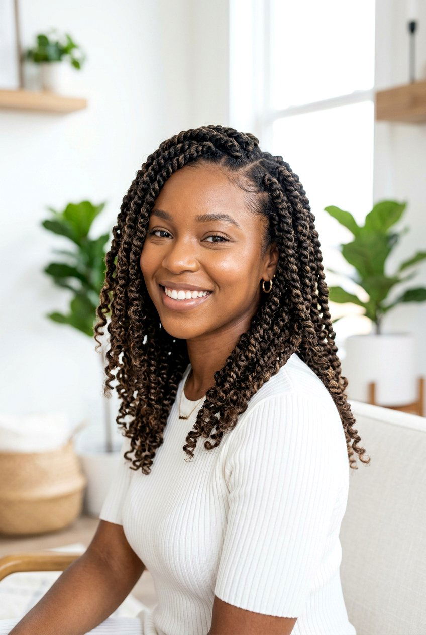 Shoulder Length Passion Twists - 20 passion twists hairstyles - 20 passion twists hairstyles