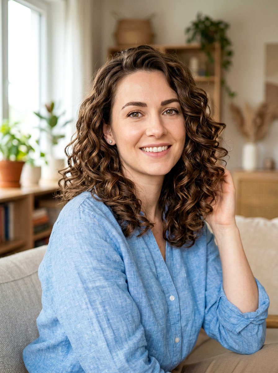 Shoulder Length S Curl Perm - 20 s curl perm hairstyle - 20 s curl perm hairstyle