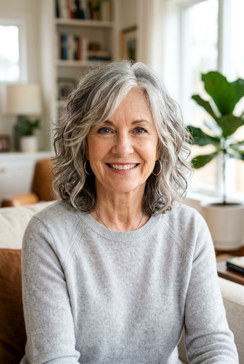 Shoulder Length Shag - 20 shag haircut for women over 70 - 20 shag haircut for women over 70