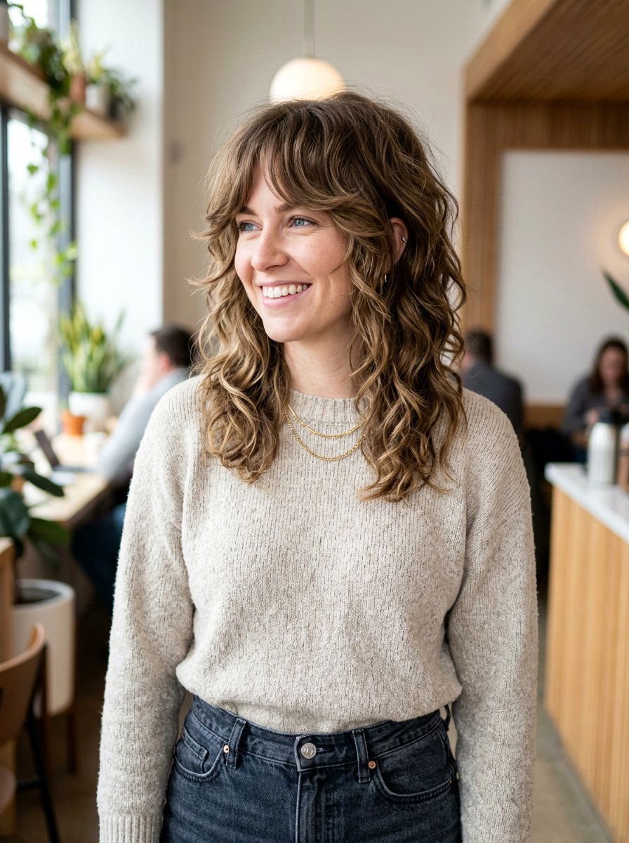 Shoulder Length Shag - 20 shoulder length wavy haircut for thick hair - 20 shoulder length wavy haircut for thick hair