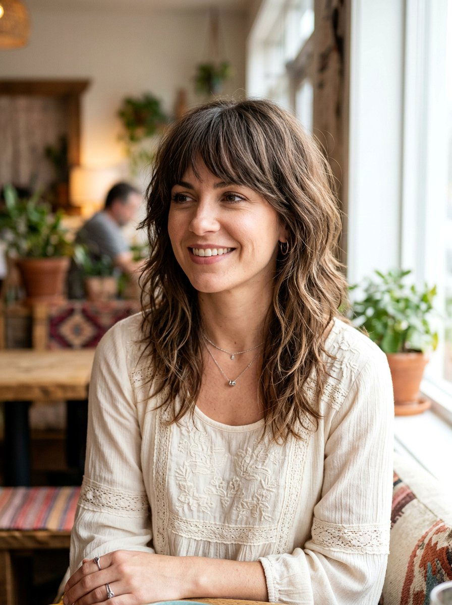 Shoulder Length Shag - 20 viral haircut ideas for women - 20 viral haircut ideas for women