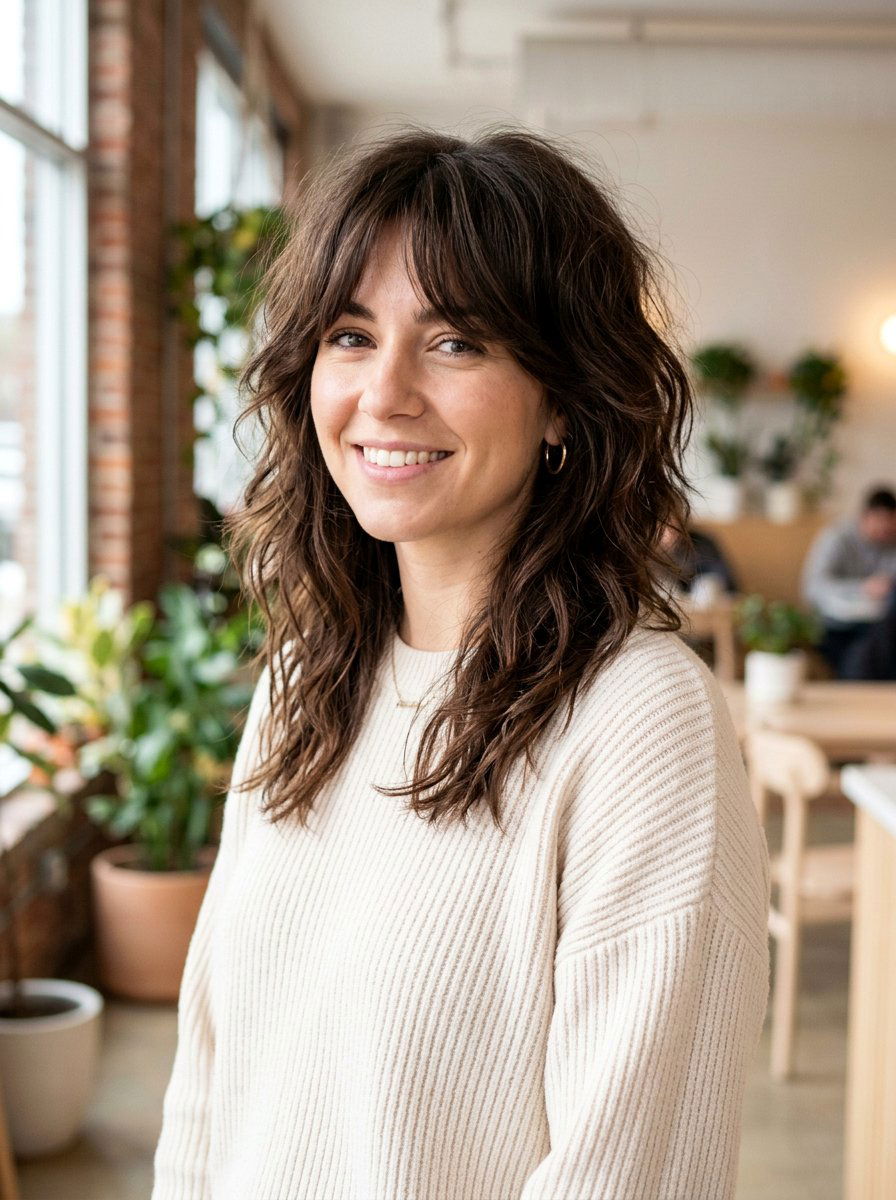 20 Trendy Shoulder Length Haircut Ideas For Thick Hair