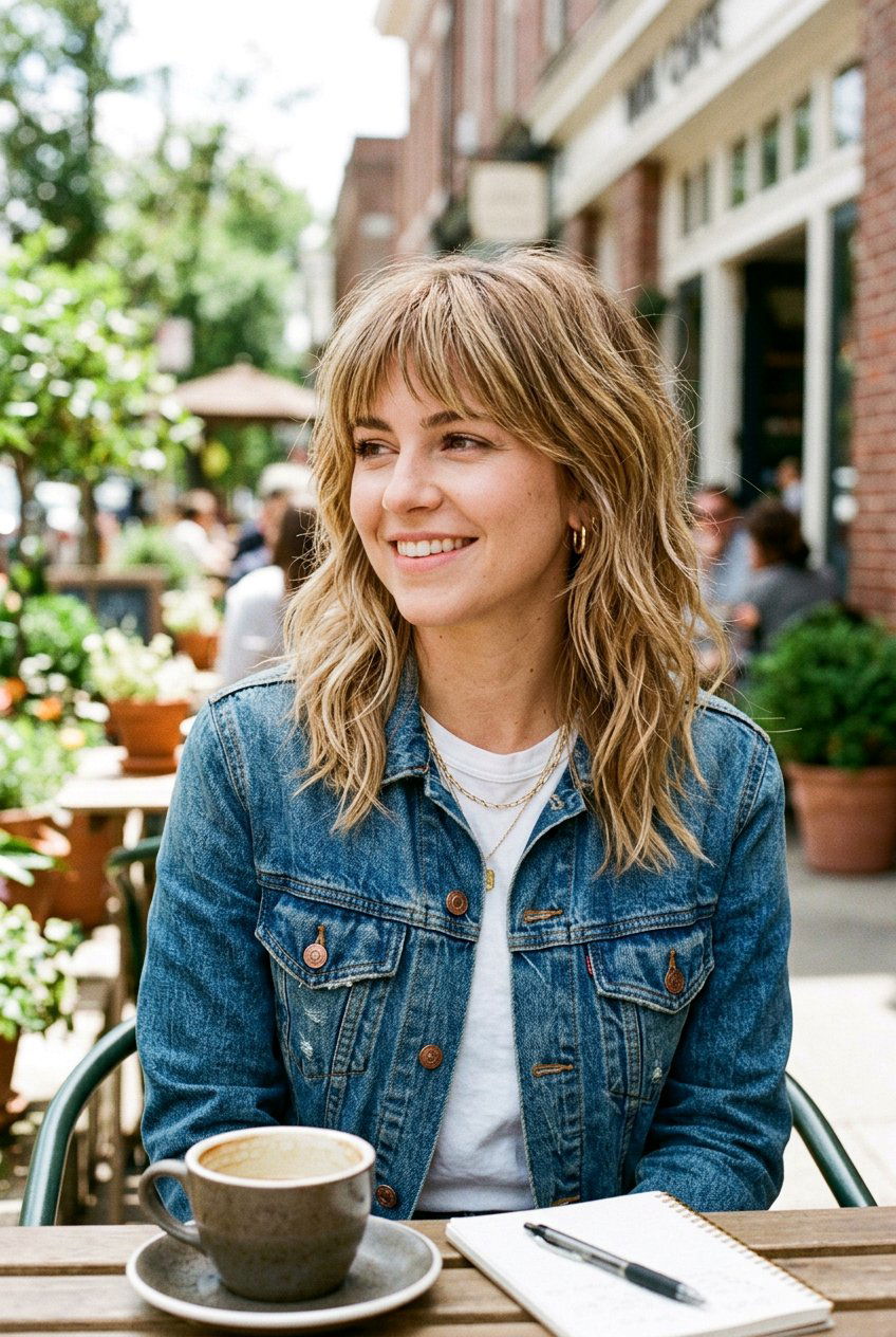 Shoulder Length Shag With Bangs - 20 low maintenance haircut for thick frizzy hair - 20 low maintenance haircut for thick frizzy hair