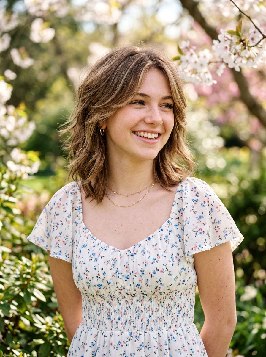 Shoulder Length Shag With Face Framing Layers - 20 teen girls shoulder length shag haircut - 20 teen girls shoulder length shag haircut