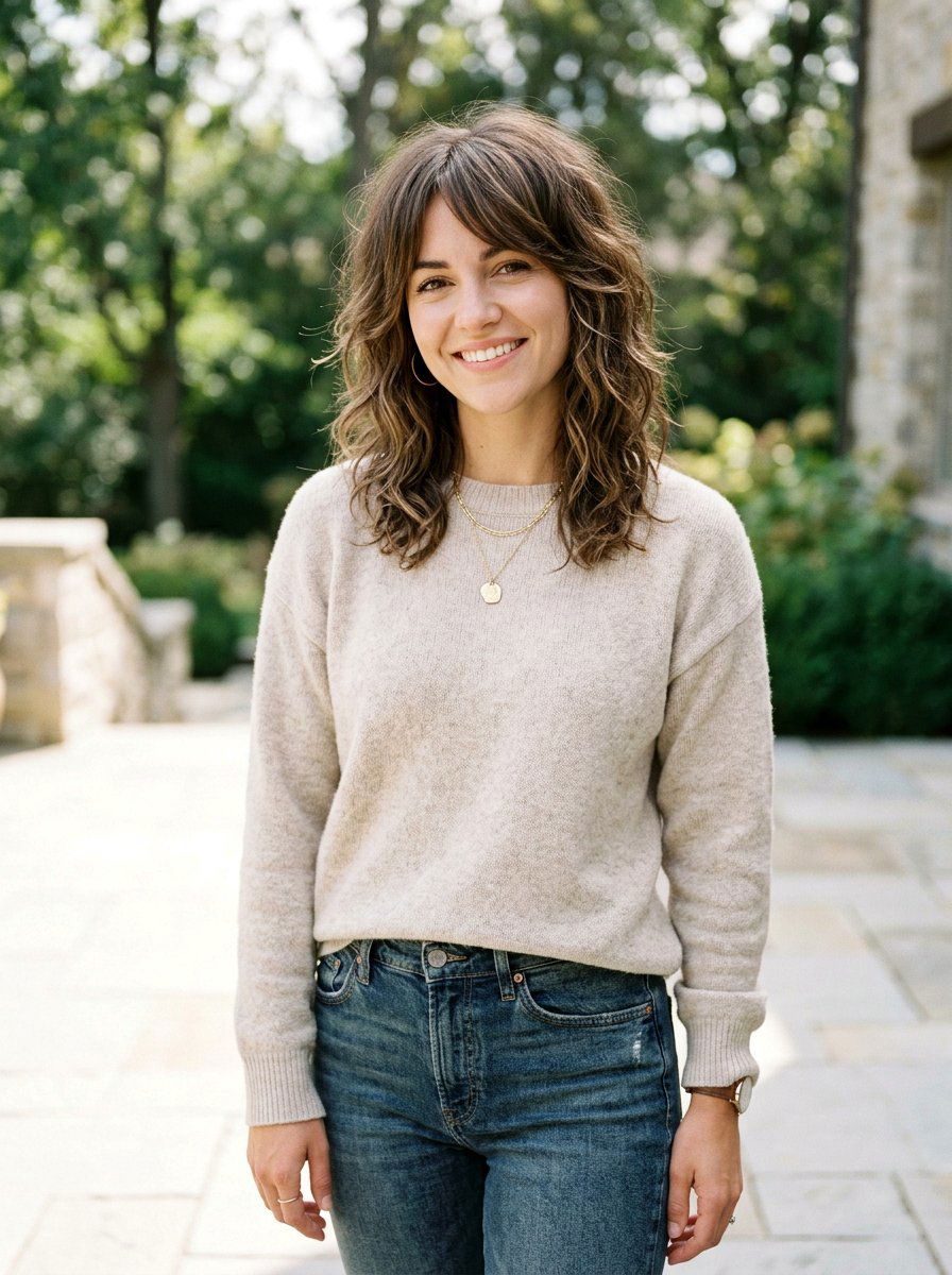 Shoulder Length Shag With Side Bangs - 20 shoulder length haircut with side bangs - 20 shoulder length haircut with side bangs