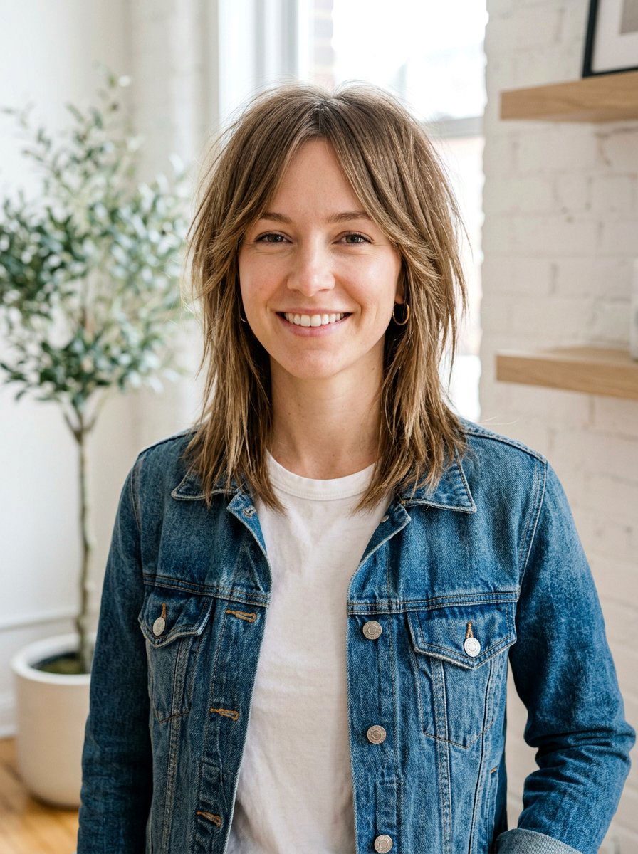 Shoulder Length Shaggy Layers Straight Hair - 20 shoulder length straight haircut with layers - 20 shoulder length straight haircut with layers