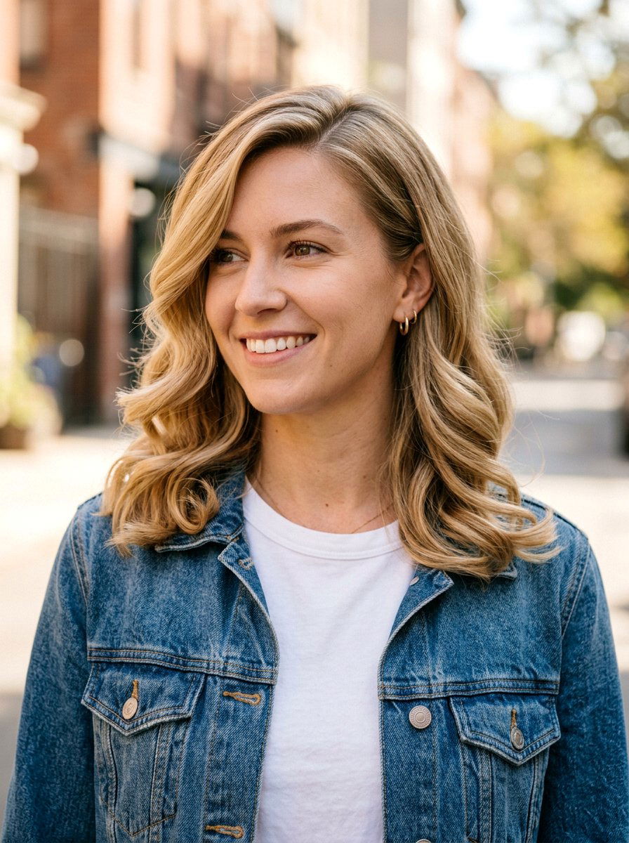 Shoulder Length Side Part Waves - 20 glossy side part waves hairstyle - 20 glossy side part waves hairstyle