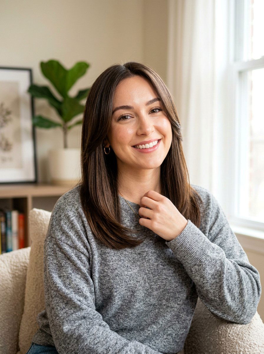 Shoulder Length Silk Press With Face Framing Layers - 20 silk press with face framing layers - 20 silk press with face framing layers