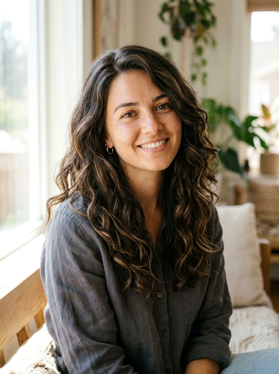 Shoulder Length Thick Wavy Hair With Low Maintenance Finish - 20 shoulder length wavy haircut for thick hair - 20 shoulder length wavy haircut for thick hair