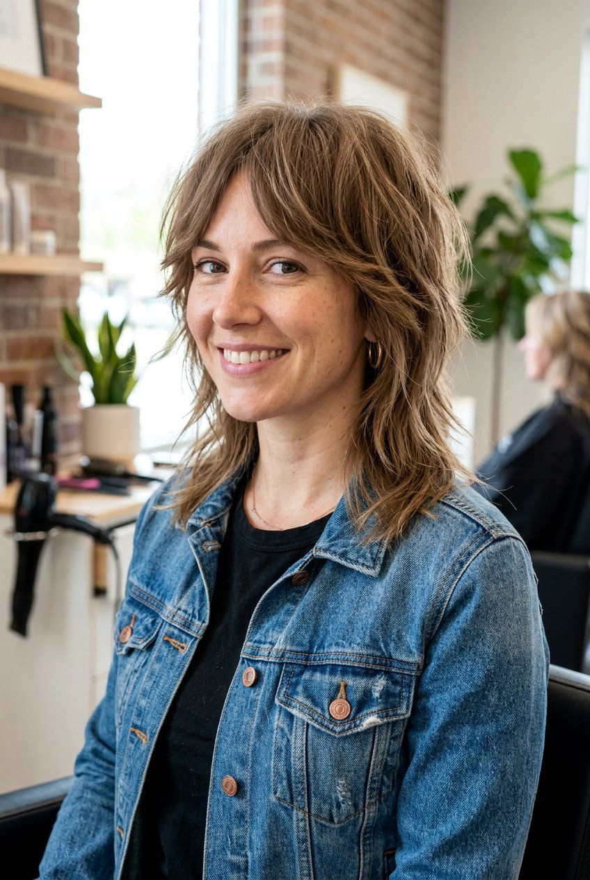 Shoulder Length Two Tier Shag - 20 best shag haircut for fine hair women - 20 best shag haircut for fine hair women