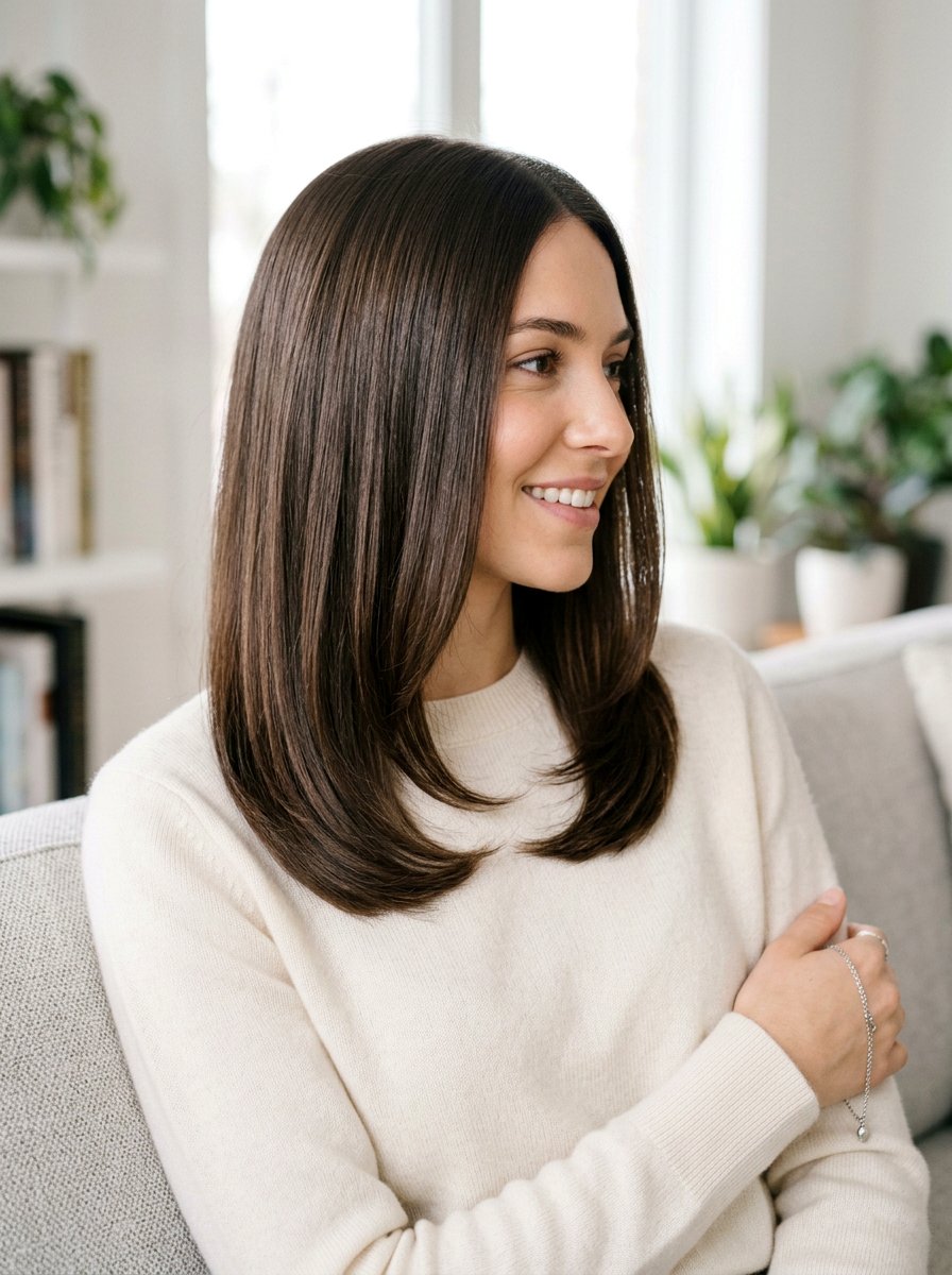 Shoulder Length U Cut Layers Straight Hair - 20 shoulder length straight haircut with layers - 20 shoulder length straight haircut with layers