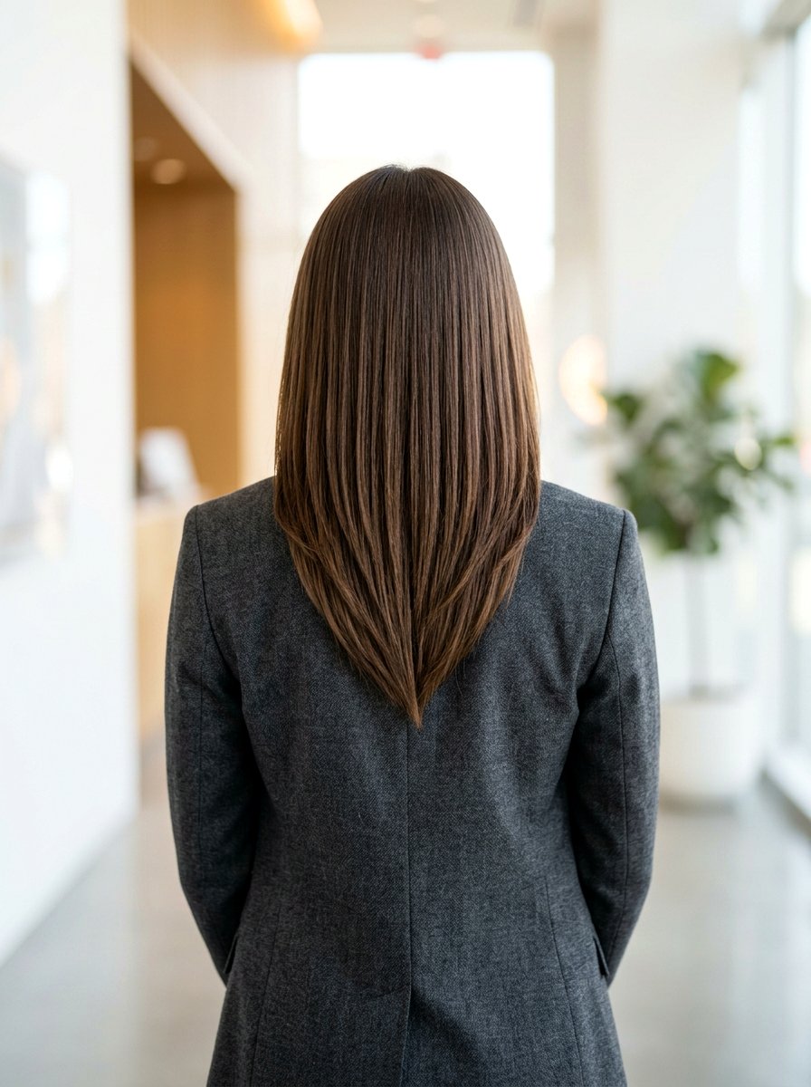 Shoulder Length V Cut Layers Straight Hair - 20 shoulder length straight haircut with layers - 20 shoulder length straight haircut with layers