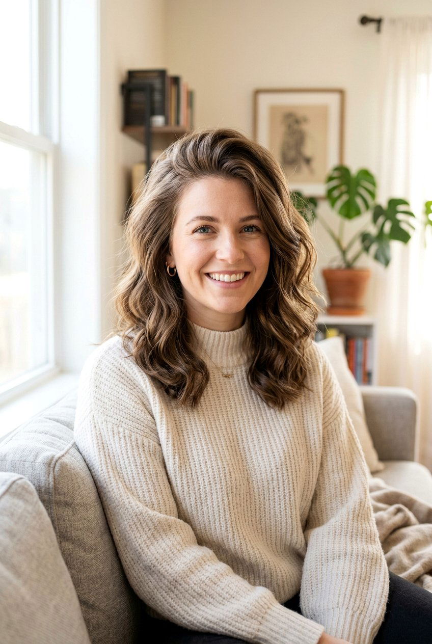 Shoulder Length Waves - 20 bouncy hairstyle for fine hair women - 20 bouncy hairstyle for fine hair women