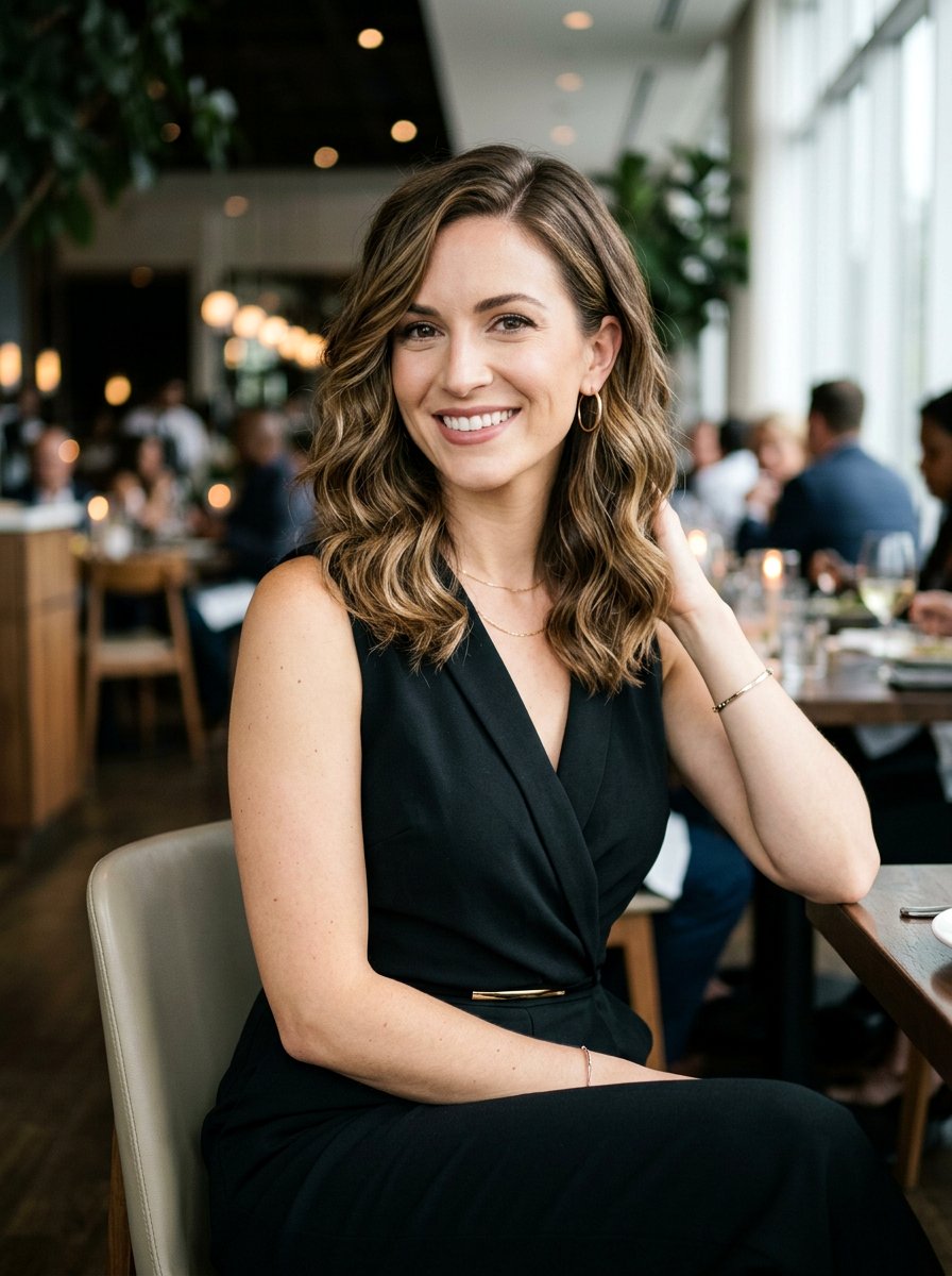 Shoulder Length Waves - 20 elegant haircut for wedding guest women - 20 elegant haircut for wedding guest women