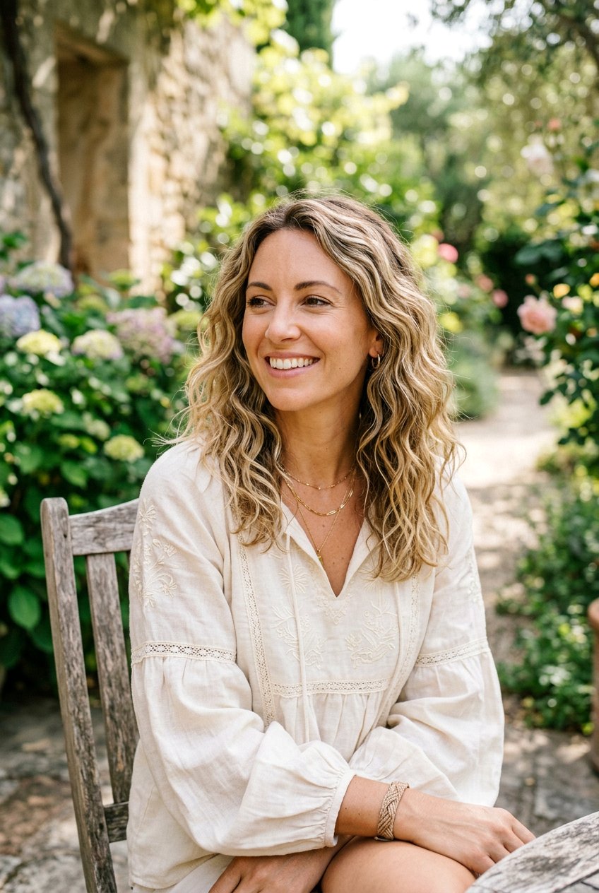 Shoulder Length Waves - 20 moms haircut ideas for low maintenance - 20 moms haircut ideas for low maintenance