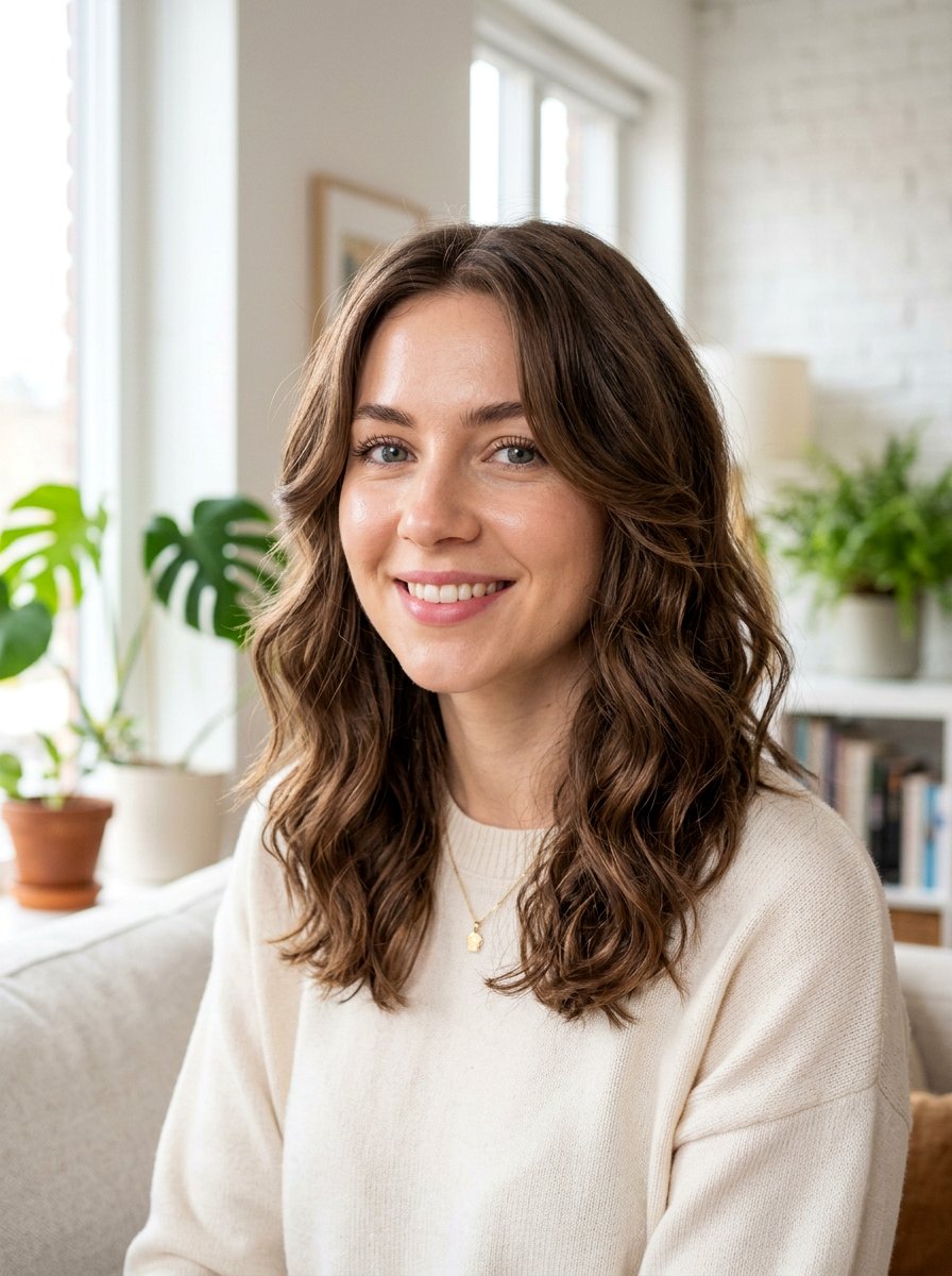 Shoulder Length Waves With Face Framing Layers - 20 shoulder length haircut with soft waves - 20 shoulder length haircut with soft waves