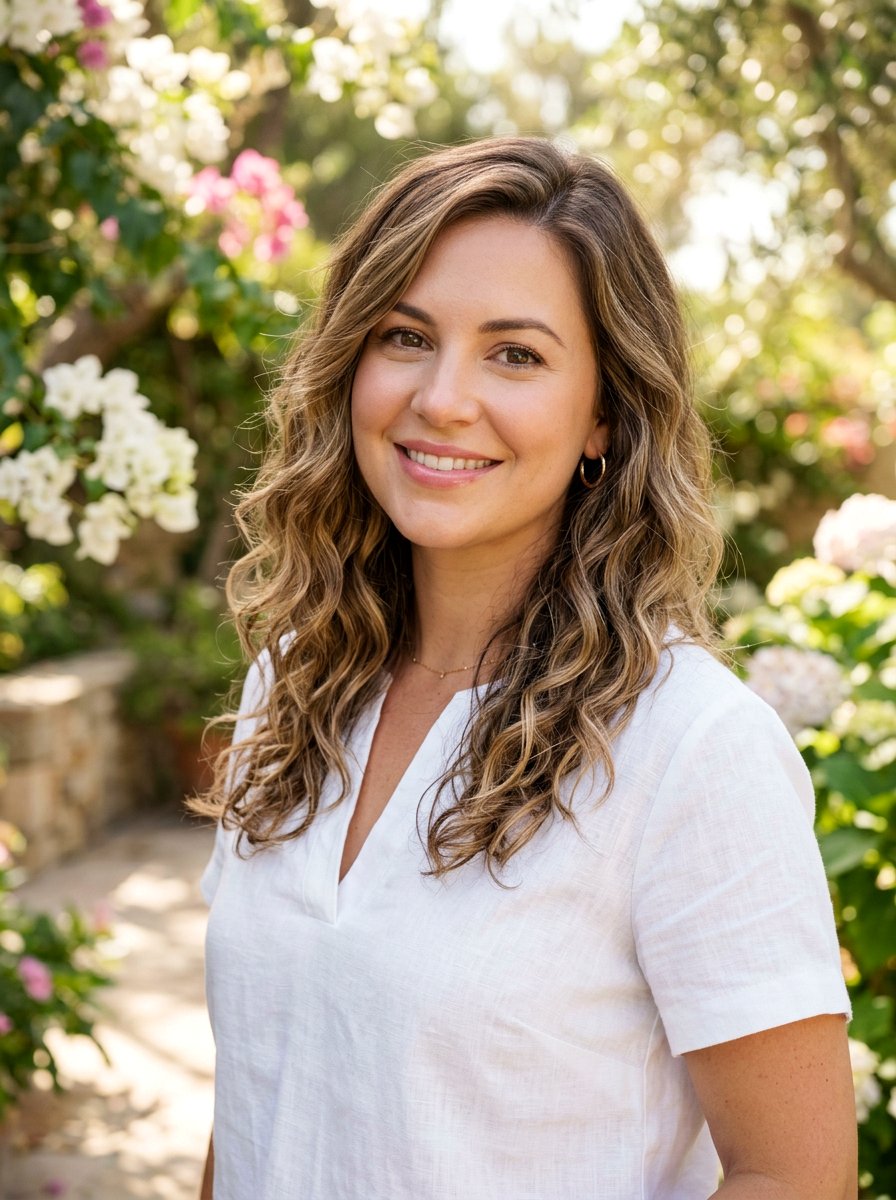 Shoulder Length Waves for Apple Face - 20 flattering haircut for apple face women - 20 flattering haircut for apple face women