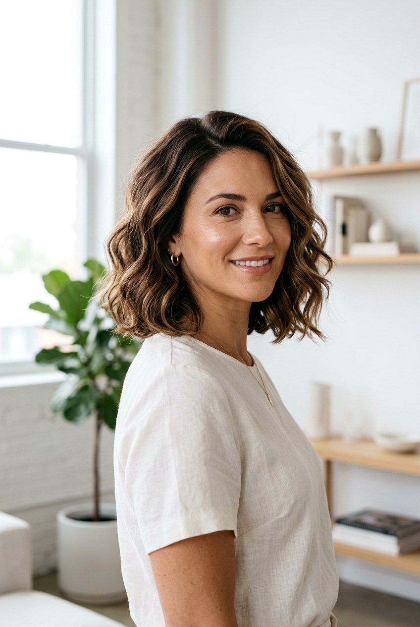 Shoulder Length Wavy Bob For Thick Hair - 20 medium haircut for wavy thick hair - 20 medium haircut for wavy thick hair