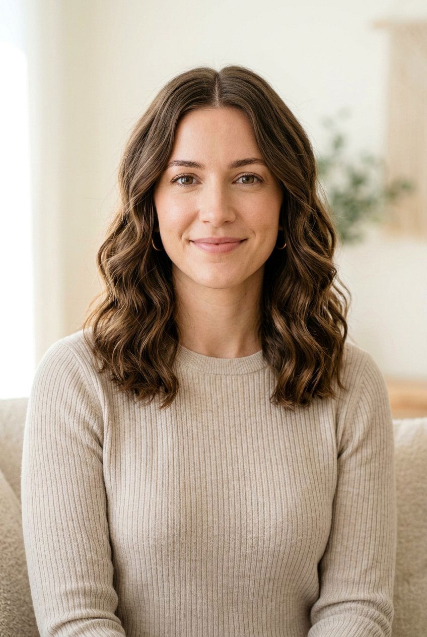 Shoulder Length Wavy Haircut With Center Part For Air Dry - 20 air dry wavy haircut for women - 20 air dry wavy haircut for women