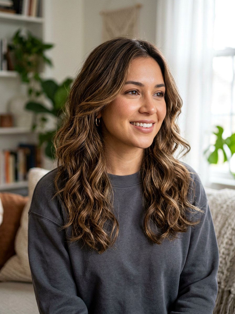 Shoulder Length Wavy Haircut With Layers - 20 shoulder length haircut with soft waves - 20 shoulder length haircut with soft waves