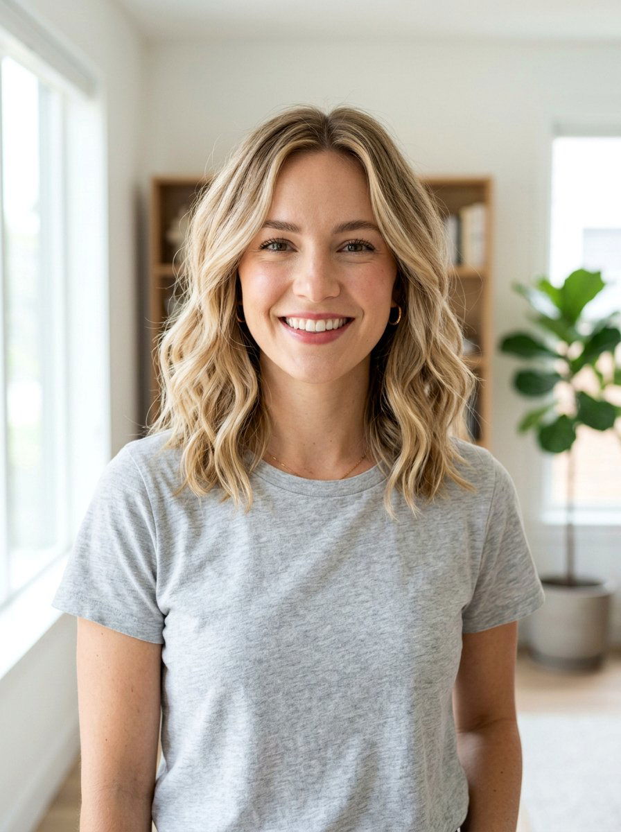 Shoulder Length Wavy Lob With Face Framing Layers - 20 wavy lob with face framing layers - 20 wavy lob with face framing layers
