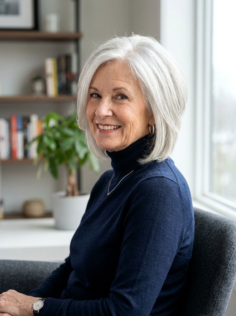 Shoulder Length Wedge Cut - 20 polished shoulder length hairstyle for older women - 20 polished shoulder length hairstyle for older women