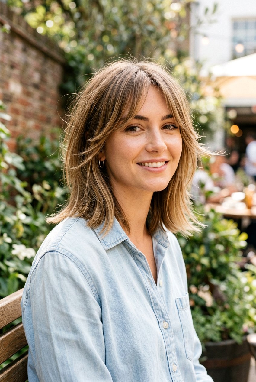 Shoulder Length Wolf Cut - 20 textured wolf cut for straight hair women - 20 textured wolf cut for straight hair women