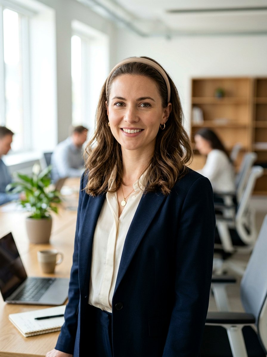 Shoulder Length Work Hair With Simple Headband - 20 shoulder length work hairstyles
