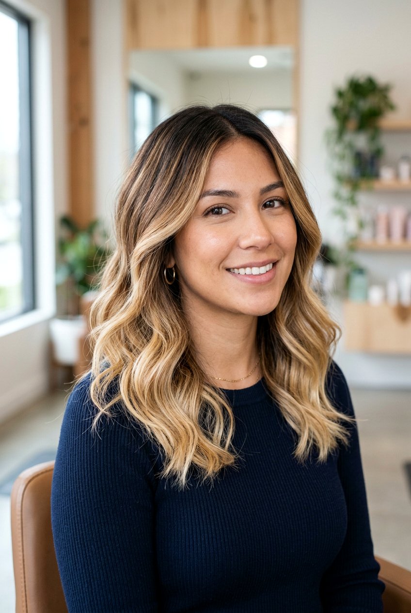 Shoulder length balayage - 20 shoulder length hairstyles - 20 shoulder length hairstyles