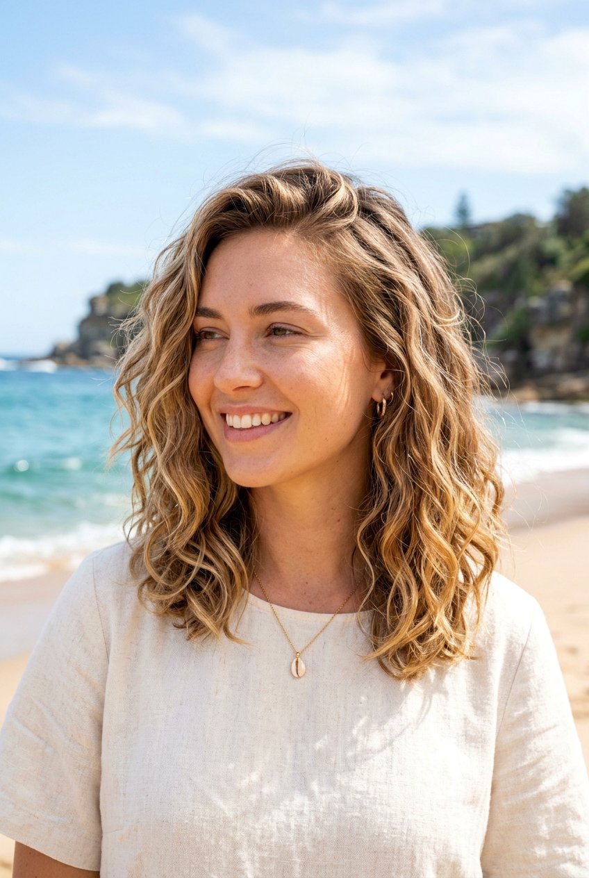 Shoulder length beach waves - 20 shoulder length hairstyles - 20 shoulder length hairstyles