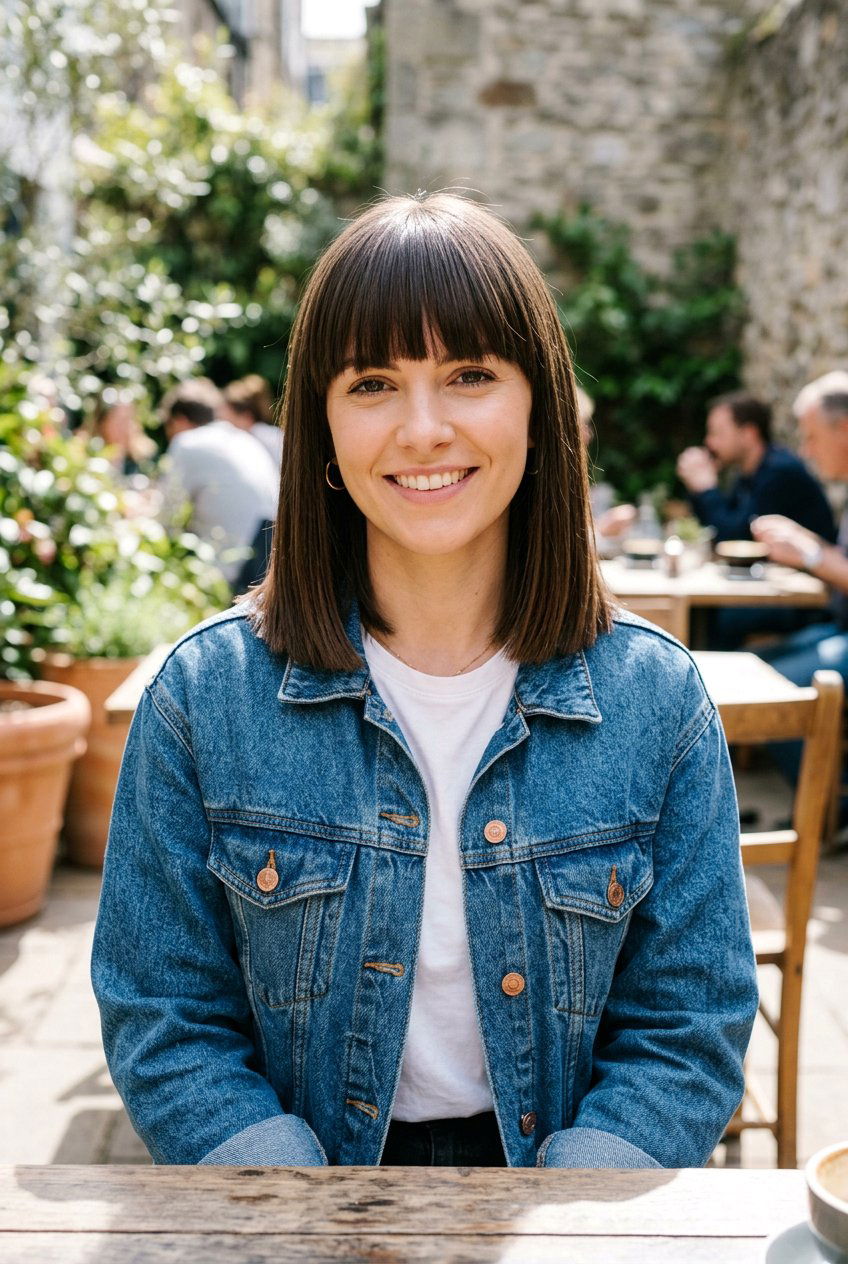 Shoulder length blunt cut with bangs - 20 blunt shoulder length haircut for fine hair - 20 blunt shoulder length haircut for fine hair