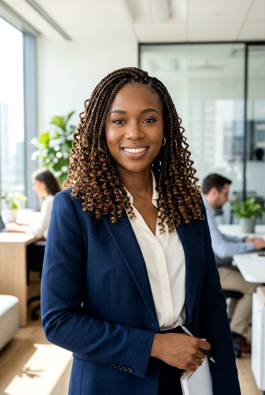 Shoulder length boho box braids with curls - 20 boho box braids with curls - 20 boho box braids with curls