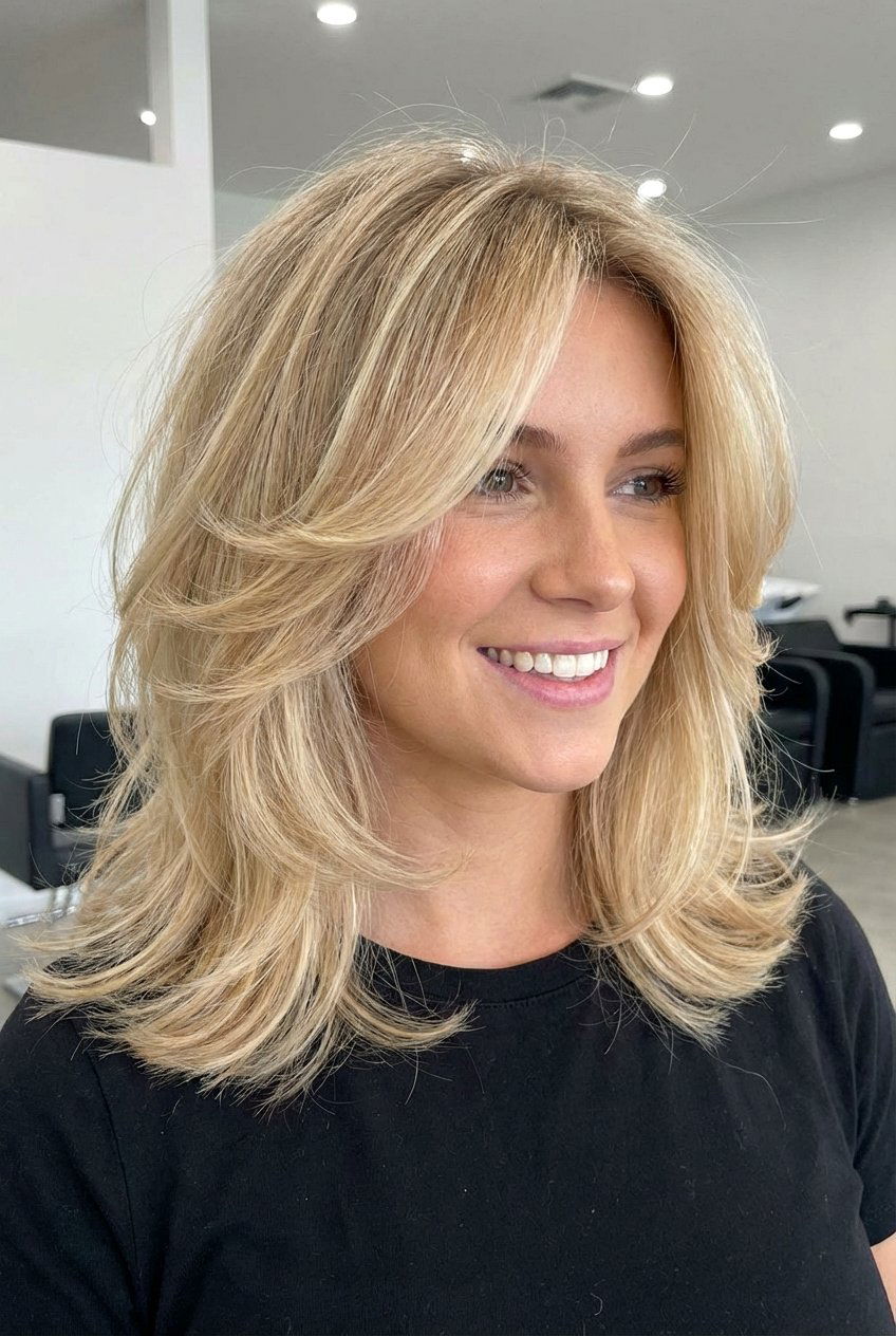 Shoulder length butterfly cut - 20 shoulder length hairstyles - 20 shoulder length hairstyles