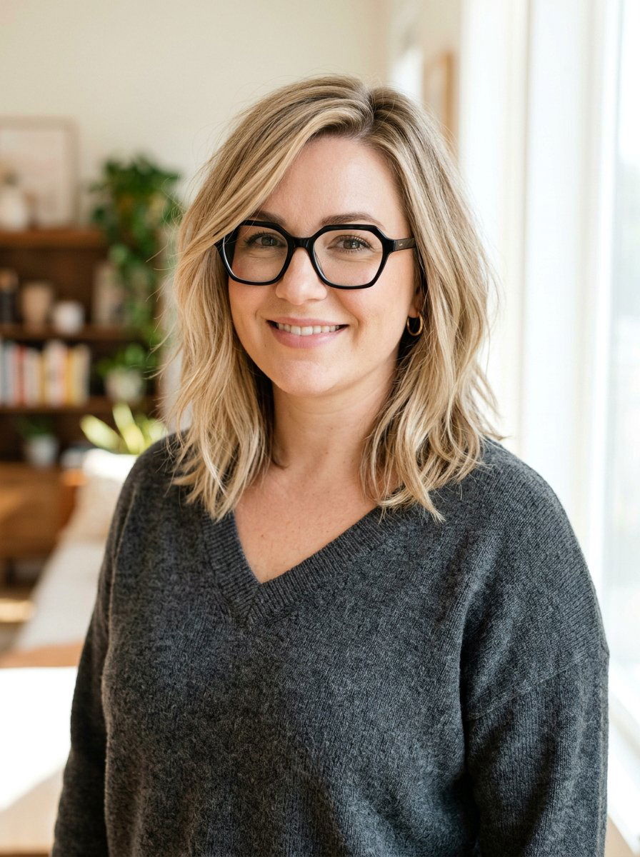 Shoulder length hair for round faces - 20 shoulder length hairstyles for women with glasses - 20 shoulder length hairstyles for women with glasses