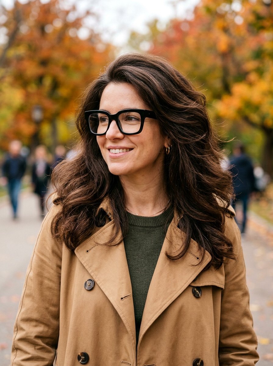 Shoulder length hair for thick hair - 20 shoulder length hairstyles for women with glasses - 20 shoulder length hairstyles for women with glasses