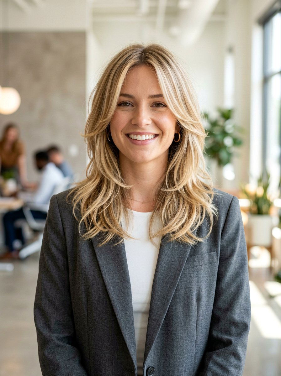 Shoulder length layered hair - 20 textured layers for thick hair women - 20 textured layers for thick hair women