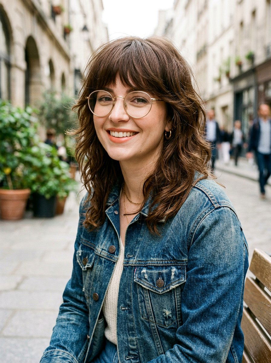 Shoulder length shag haircut - 20 shoulder length hairstyles for women with glasses - 20 shoulder length hairstyles for women with glasses
