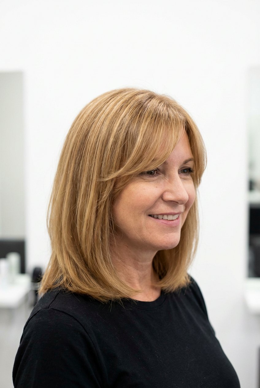 Shoulder length side bangs - 20 side swept bangs hairstyles - 20 side swept bangs hairstyles