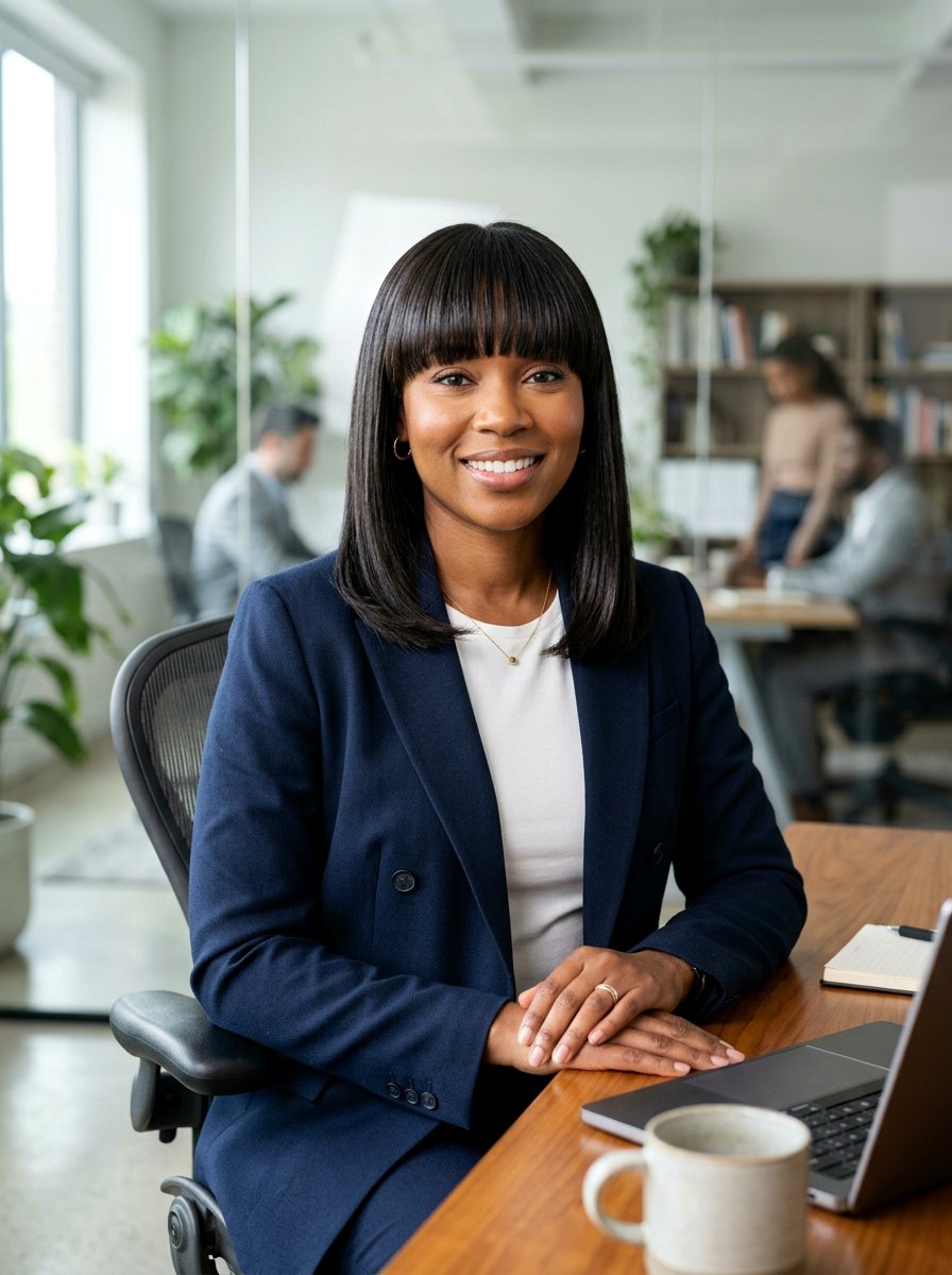 Shoulder length silk press with bangs - 20 silk press for shoulder length hair - 20 silk press for shoulder length hair