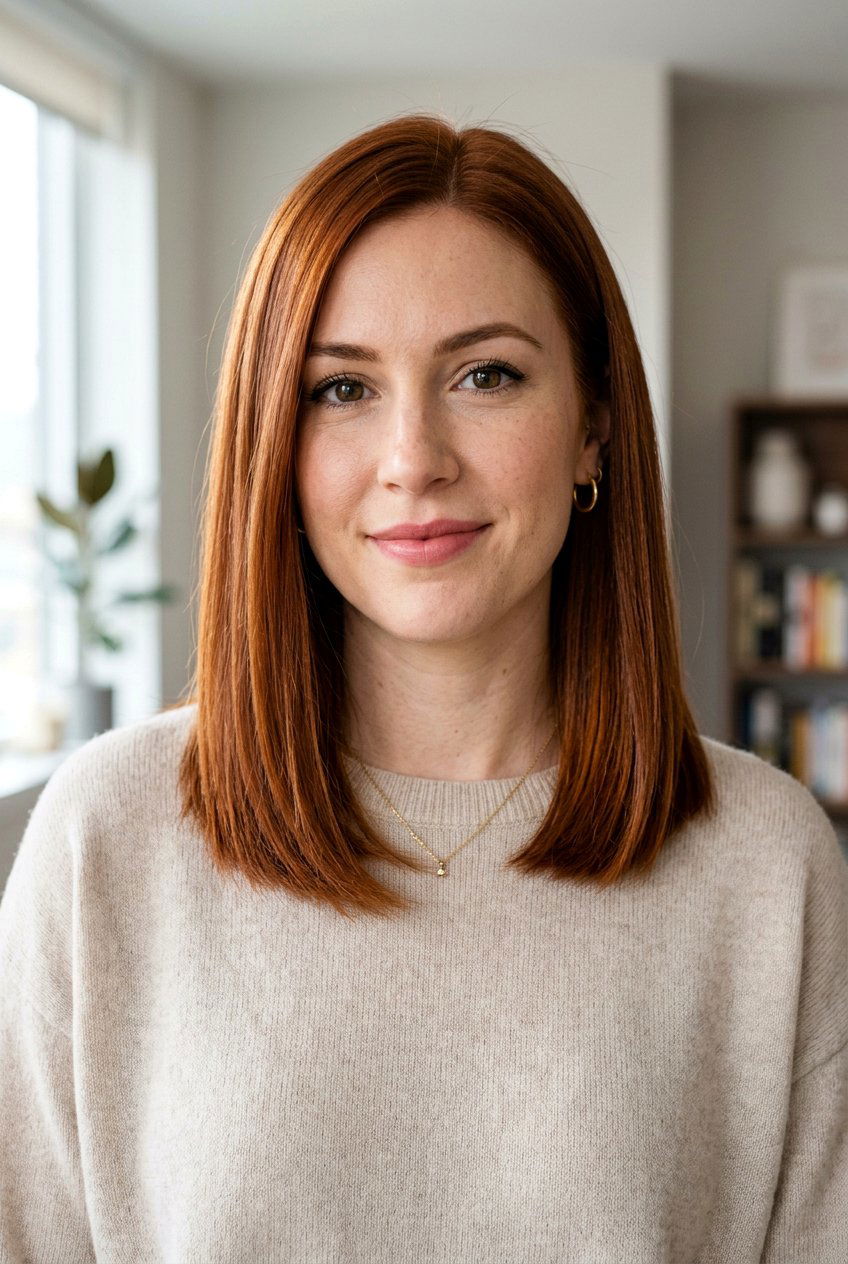 Shoulder length straight hair - 20 sleek straight hairstyles - 20 sleek straight hairstyles