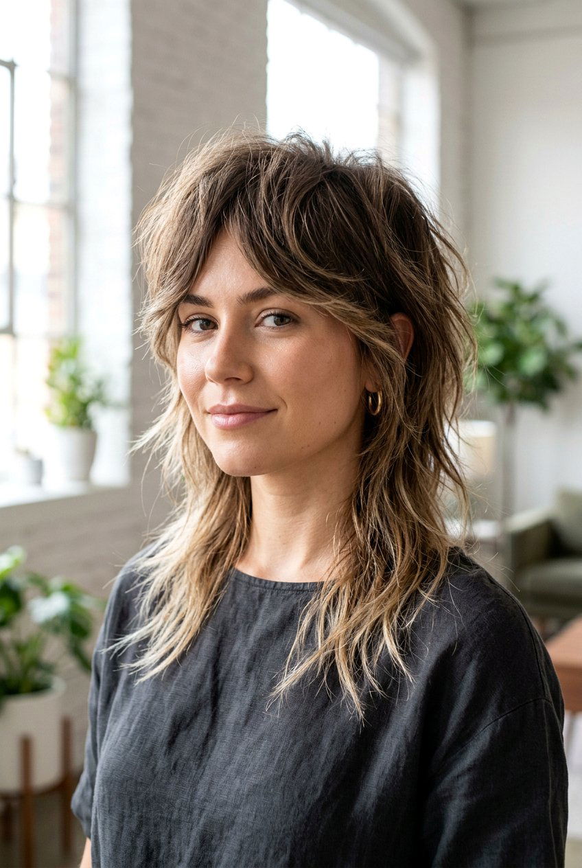 Shoulder length wolf cut - 20 shoulder length hairstyles - 20 shoulder length hairstyles