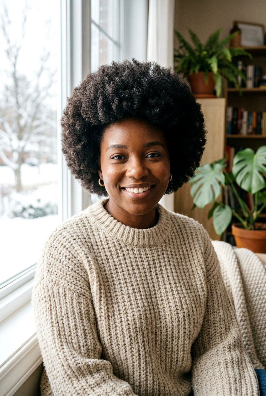 Shrunken Afro - 20 black women natural hairstyle ideas - 20 black women natural hairstyle ideas