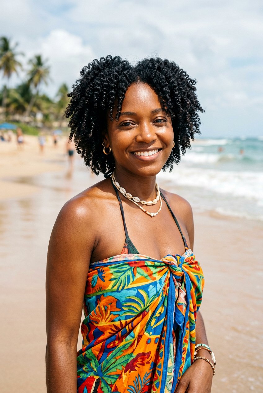 Shrunken curls beach hair - 20 beach hairstyle for curly hair women - 20 beach hairstyle for curly hair women