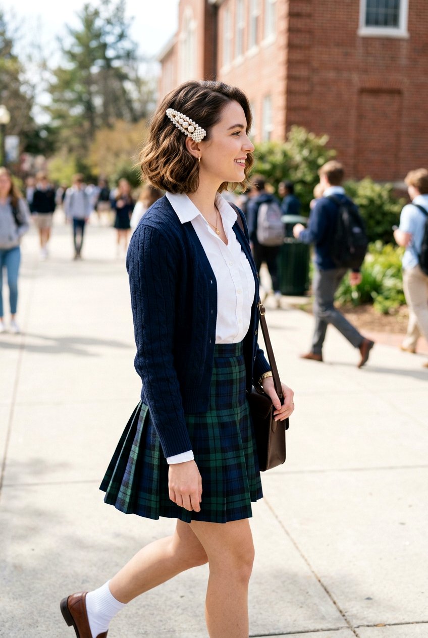 Side Barrette Clip - 20 school hairstyle for short bob hair - 20 school hairstyle for short bob hair