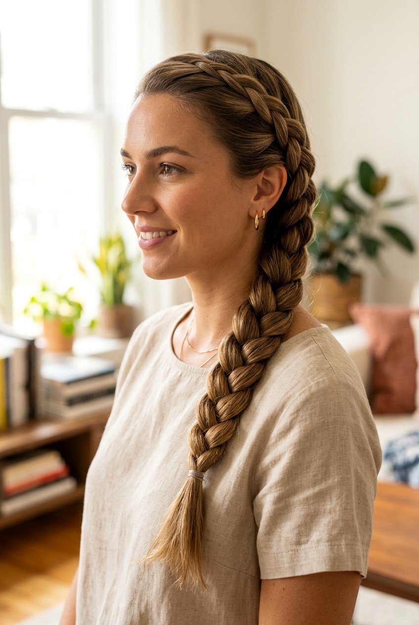 Side Braid - 20 business casual hairstyles - 20 business casual hairstyles