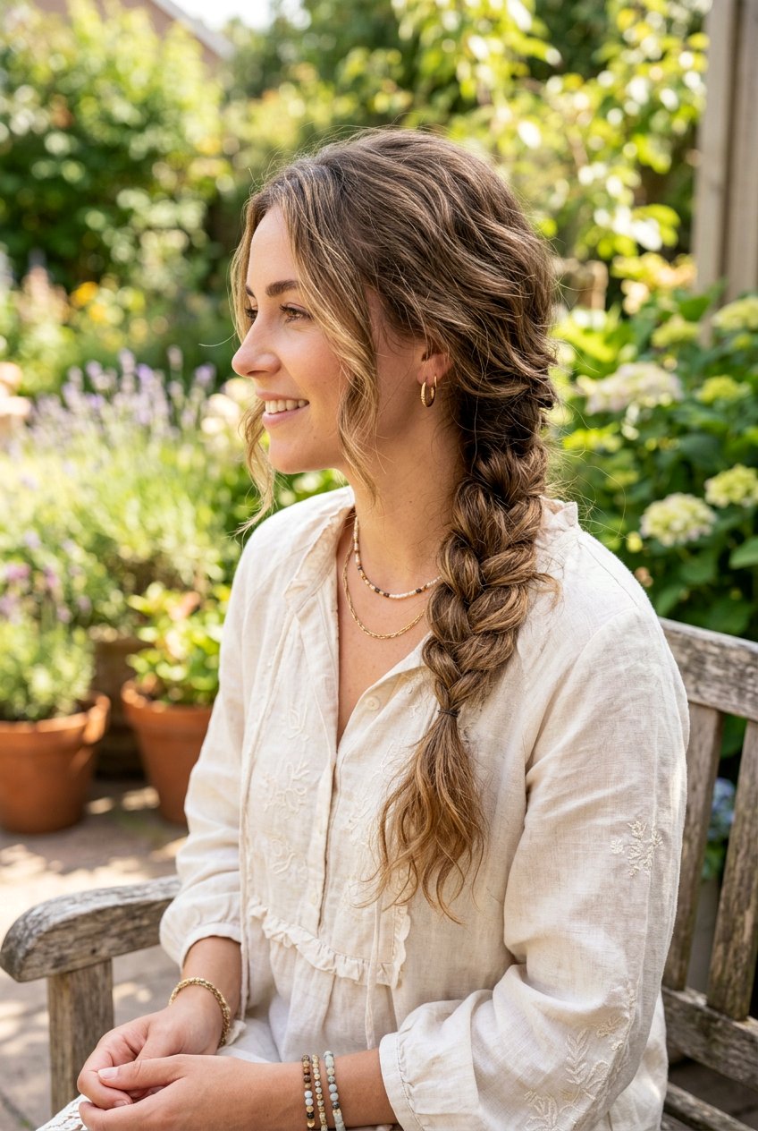 Side Braid - 20 one minute hairstyles - 20 one minute hairstyles