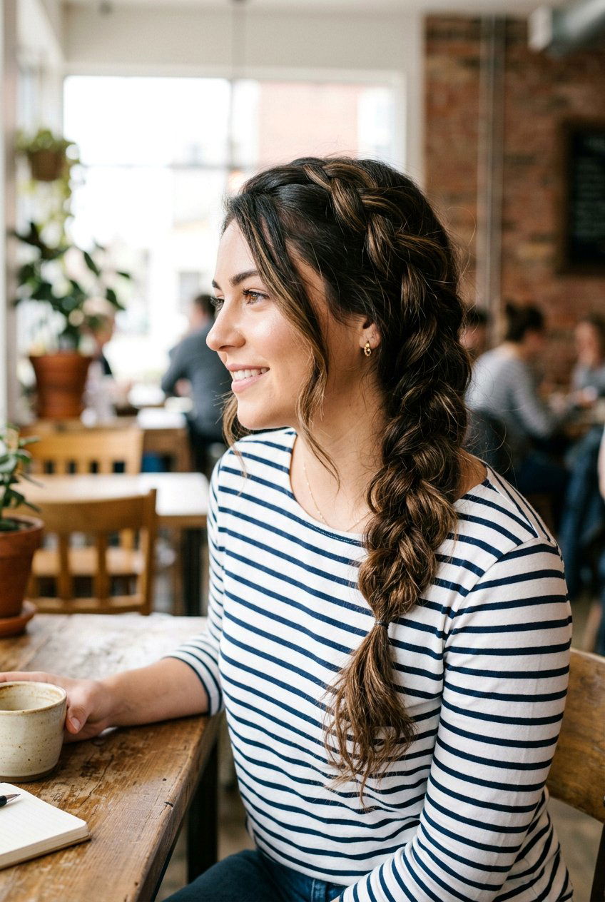Side Braid - 20 simple overnight hairstyle for school - 20 simple overnight hairstyle for school