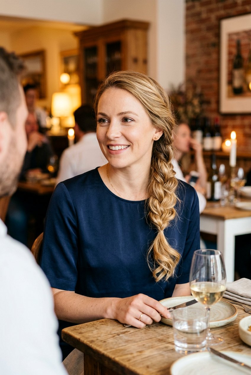Side Braid For Dinner Date - 20 dinner date hairstyles - 20 dinner date hairstyles